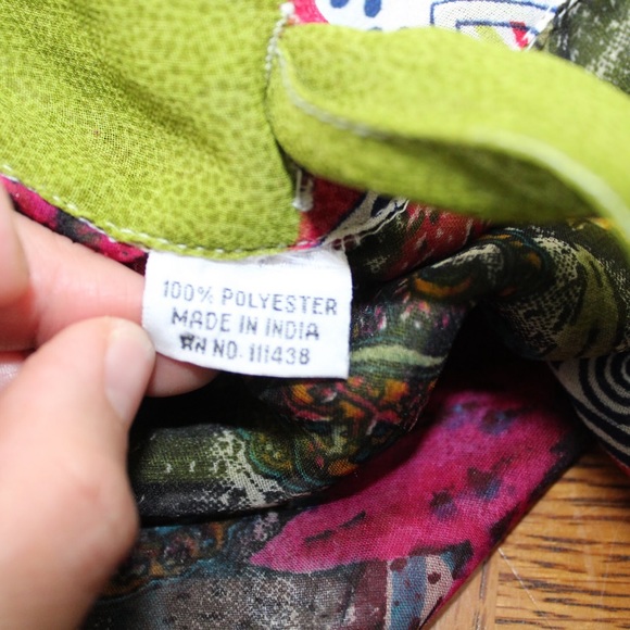 Wrap Skirt Multicolor Made in India - Picture 6 of 11